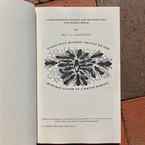 Langstroth on The Hive and The Honey-Bee Beekeepers Comb Skep Queen Bee Animals - Picture 2 of 10